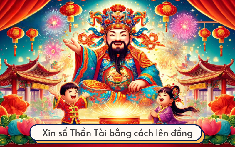 Xin số Thần Tài bằng cách lên đồng